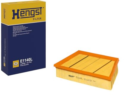 HENGST - Luftfilter E1140L - Luft-Filtereinsatz für KFZ | Hochwertiger Motorluftfilter für Otto- oder Dieselmotor - Schutz für Motoren - Wasserbeständig