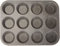 Aeternum Bakeware Petravera Stampo per Muffin da 12 Pezzi, Antiaderente in Carbon Steel, Pasticceria