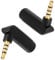 Headphone Adapter, VANDESAIL 90 Degree Headphone Jack Adaptor 3.5mm Male to Female 2 Pack