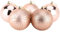 Christmas Concepts® Pack of 5-100mm (4) Large Baubles - Shiny, Matte & Glitter Design - Christmas Decorations (Rose Gold)