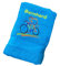 Radfahrer Handtuch bestickt mit Motiv und Name