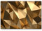 Eau Zone Wandbild auf Leinwand 120x80cm 3D Goldener Hintergrund