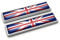 PTDecals 2pcs/ 1 Pair Car Sticker Decals Metal England Flag 3D Emblem National Signs UK GB Flag Badge 58mm* 14mm Size Graphic Decals for Racing Car Skirts Sides Body Doors Universal