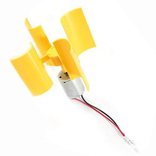 LHKJ DIY Motor Vertical Hojas de Turbinas de Viento Mini Generador de Viento LED Modelo De Enseñanza