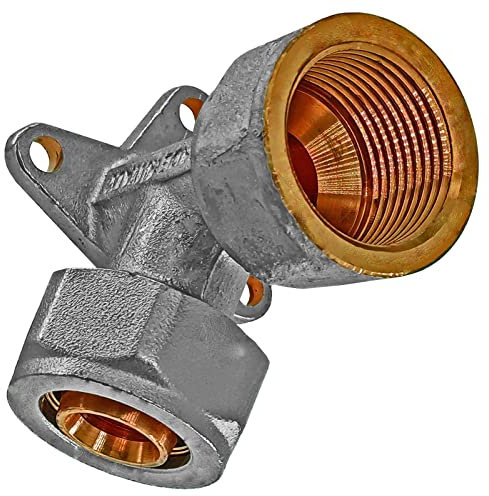 QUALITÄTS SCHRAUBFITTING > Wandwinkel auf Innengewinde | Für Mehrschichtverbundrohr 16,0 x 2,0 + 20 x 2,0 + 26 x 3,0 (Durchmesser x Wandstärke) >>> 16x2mm|1/2 Zoll IG