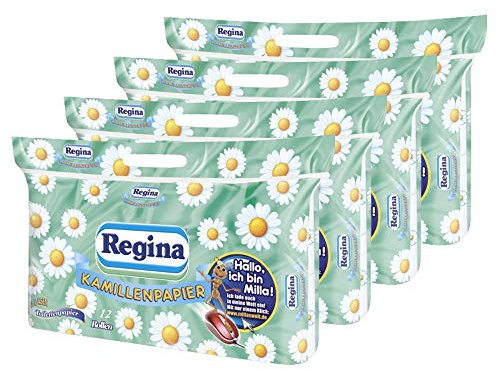Regina Toilettenpapier 48 Rollen Extra Stark Wc Papier Klopapier Kamillenduft