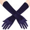 BABEYOND Lange Opera Party 20er Jahre Satin-Handschuhe, dehnbar, Erwachsenengröße, Ellenbogenlänge: 38,1 cm, marineblau, Eine Größe passt meistens