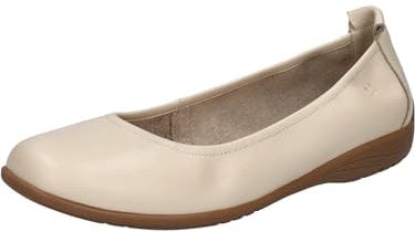 Josef Seibel Damen Klassische Ballerinas Fenja 01,Weite G (Normal),Slipper,Ballerina-Schuhe,Ballett-Schuhe,Ballet-Flats,Sand,44 EU