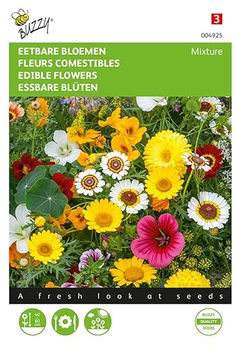 Buzzy Seeds 004925 Essbare Blumenmischung (Blumensamenmischung)