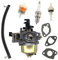 HURI Vergaser Dichtung Benzinfilter Zündkerze für Benzin Motorhacke Gartenfräse Loncin G 160, G160, G200, G 200 F, LC 168 F-2, 6.5hp 196cc Motoren 170020406-0004