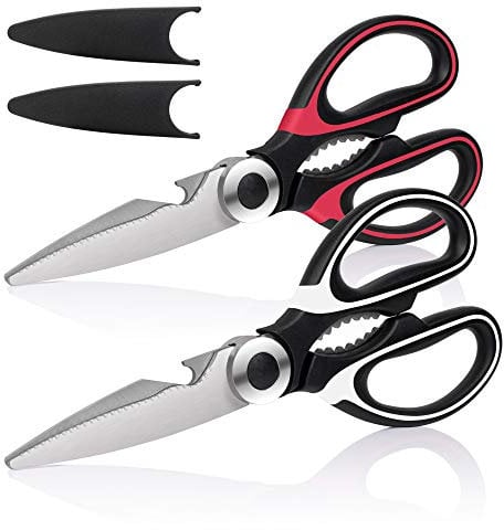 Kitchen Scissors, Kitchen Shears Multi Purpose Non Slip Sharp Stainless Steel, Kitchen Aid is Also Suitable for Poultry Scissors, Pizza Scissors, Fabric Scissors