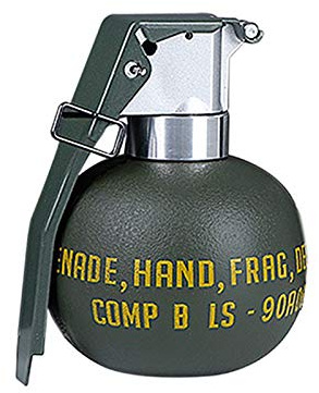 WoSporT 1 x Nylon-ABS-Schnuller M-67 EG Frag Green Modell Kunststoff Schnuller Modell für Cosplay