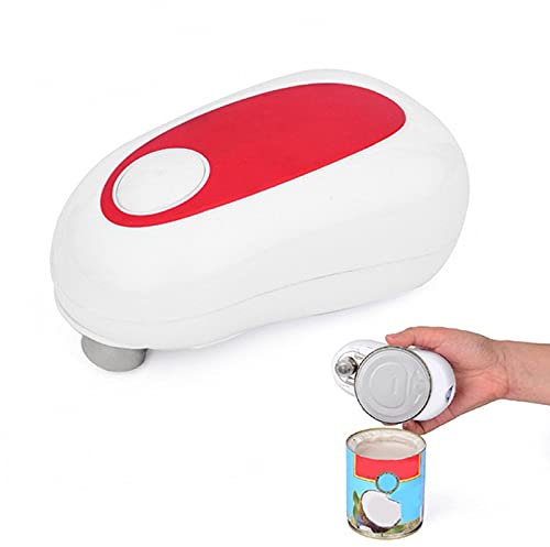 Electric Can Opener One Touch by Brinnk, Electric Can Opener, Safe Smooth No Sharp Edges Can Opener for Size Can, Best Kitchen Gadgets for Chefs, Arthritis and Seniors, Grey