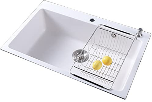 Fregaderos Blanco de Piedra de Cuarzo Cocina Vegetales domésticos baño Blanco de Restaurante