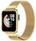 Keecuty Bracelet de Remplacement pour Xiaomi Mi Watch Lite/Redmi Watch - Bande en Acier Inoxydable Tissé en Maille pour Hommes et Femmes (Or)