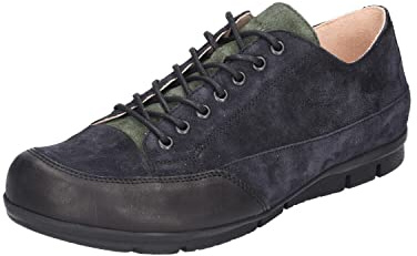 Think! Herren King chromfrei gegerbte nachhaltige Wechselfußbett Schnürhalbschuhe, 8000 Oceano/Kombi, 42 EU