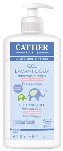 Cattier Pflege-Gel, weich, für Haar und Körper, Bio, 2 x 500 ml