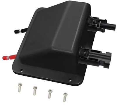Witproton Presse-étoupe étanche à double entrée de câble résistant aux UV pour camping-car, bateau, camping-car (avec câble de 0,1 m (noir))