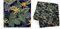 Cordura Stoff 100% Polyester Meterware Polyesterstoff Mehrfarbiger Material Wasserabweisend für Zubehör Abdeckplanen Kissenbezüge Outdoor Bekleidung Orange Blumen [147]