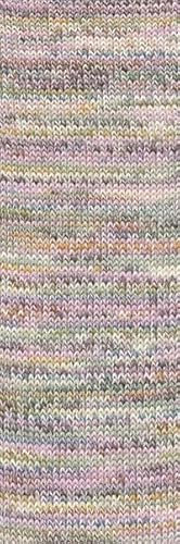 Lang Yarns Wooladdicts 100g Footprints - Farbe 02 - beige/bunt - ein phänomenales 4-fädiges Fantasie-Sockengarn.