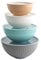 Nordic Ware Rührschüssel-Set, 8-teilig, Erdtöne, Kunststoff, Klassisch, Mikrowellengeeignet, 7 Quart