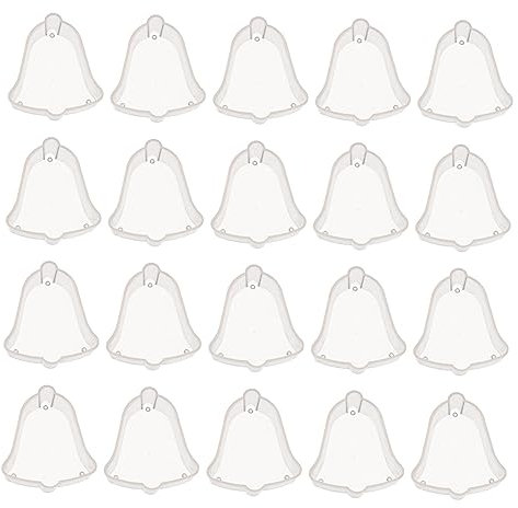 EXCEART 20st Weihnachtskerzenbecher Hausgemachte Ornamente Kerzenständer Behälter Für Weihnachtskerzen Diy Blase Kerze Tannenzapfen-kerze Plastikbehälter Für Heimwerker Teelicht Acryl 3d