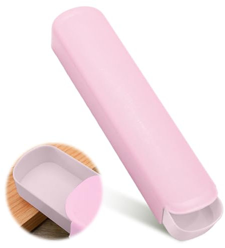 yuwqqoajv Custodia da viaggio leggera per posate per una comoda cena in viaggio con cucchiaio, forchetta, bacchette, posate, custodia in plastica, ampie applicazioni, Rosa nordico