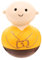 IMIKEYA 1stk Tischdekoration H?lzerne ?nchverzierung Mini Buddha Figur Autodekoration Handwerk Wackelkopffiguren Zen-gartendekoration Stehauffigur Gott des Wohlstands Shake Baby Hölzern