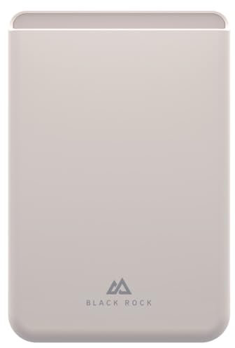 Black Rock Kartenhalter für iPhone 12/13/14/15, MagSafe kompatibel (magnetisch, dünn, slim Wallet, Kartenetui für Ausweis, Kreditkarte etc., Portemonnaie für Apple iPhone, Silikon) altweiß