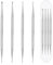 4 Stück Dotting Pen Set, Professional Edelstahl Strass Nail Art Dotting Tools Dual-Ended Strass Picker, Mehrere Größen Nail Design Werkzeug Punktierstift für Nail DIY Dekoration(Silber)