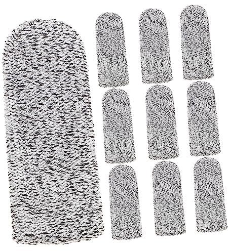FRCOLOR Safety Gloves Cut Resistant Finger Cots 10pcs Set for Cooking Crafting DIY