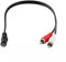 FrizPrice Cavo Audio ADATTATORE AUDIO STEREO 2 RCA MASCHIO 1 JACK 3.5 MM FEMMINA 30 CM AUX