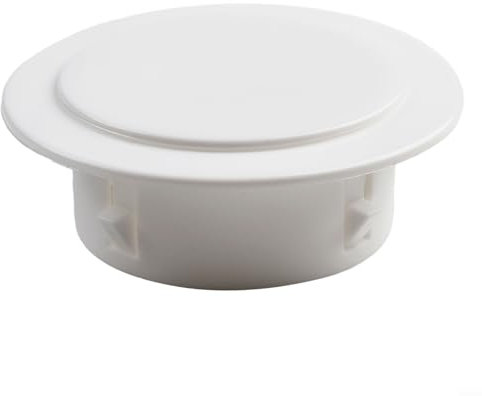 Couvercle décoratif en plastique amovible pour trou de climatisation 40-100 mm Blanc rond (80 mm)