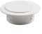 Couvercle décoratif en plastique amovible pour trou de climatisation 40-100 mm Blanc rond (80 mm)