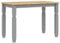 vidaXL Esstisch Corona Grau 112x60x75 cm Massivholz Kiefer