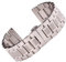 EDVENA Edelstahl-Armband, Kompatibel Mit Armani-Uhrenarmband, Silber, 18 Mm, 19 Mm, 20 Mm, 21 Mm, 22 Mm, 24 Mm, Modisches Damenarmband-Zubehör(24mm)