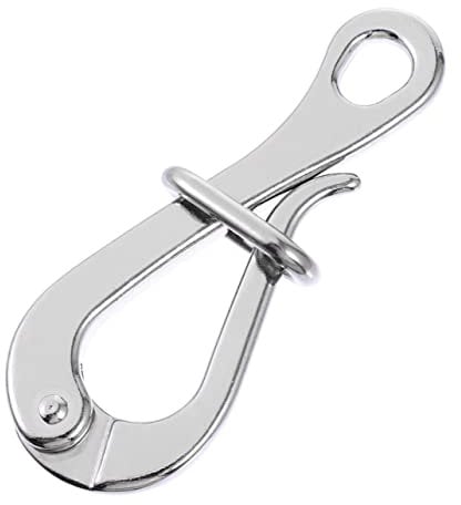 Milisten Quick Release Hook Quick Release Boat Hook Sturdy Boat Hook Boat Supply Hook Portable Boat Hook Snap Hook Outdoor Hooks Outdoor Hanging Hooks Multi-use Hook Stainless Steel