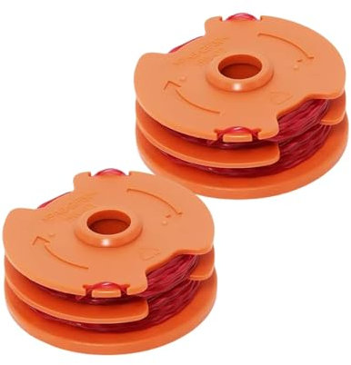 Dcszgzw Trimmer Line Spools,2 PCS WX100 Strimmer Spool Compatible with Worx McGregor Trimmer Replace GT25 GGT350A1 MET6032 MET4530 MET3525
