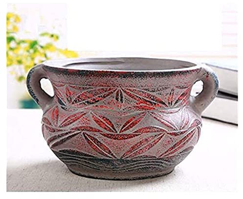 blumentopf, Blumen, zimmerpflanzen, dekorativer blumentopf, sukkulenten-blumentopf, kreative Pflanzen-Keramik-blumentöpfe, mittelgroße, einfache steinzeug-persönlichkeit, mediterraner blumentopf,