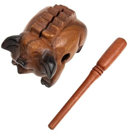 BESTonZON Jouet en Bois Qui Sonne Le Cochon Jouet de Cochon Jouet sonore Plateau d'animaux Jouet d'enfant Jouets musicaux Jouets Enfants décor de Bureau Figurine en Bois en Forme de Cochon