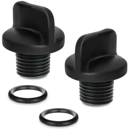 BODYA 2 pièces de bouchons de tuyau de pompe de piscine - Bouchons de vidange de spa et de chauffe-piscine avec joints toriques de remplacement compatibles avec les pompes de filtration et systèmes de