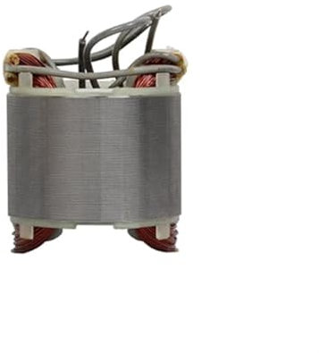 Vuzmode Armature de Rotor, for Makita, 5704R 9 Dents Armature de scie Circulaire électrique Rotor Moteur Ancre Stator Bobine pièces de Rechange Induit de Moteur de Tondeuse à Gazon(Black Stator)