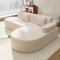 EROMMY Ecksofa, Pure Foam Installation-Free Eckcouch, Sofa L Form Wohnzimmer, Beige Rechte Armlehne