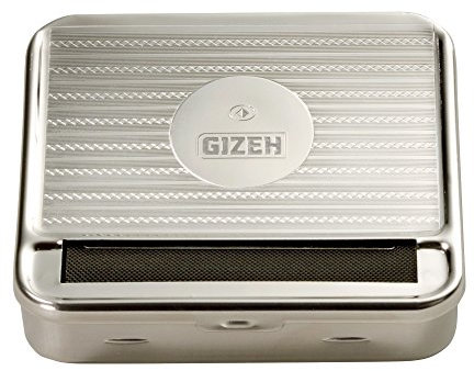 Gizeh Metal Rollbox Rolling Machine and Tin in One Cigarettes Smoker Roll Ups