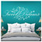Grandora Wandtattoo Spruch Sweet Dreams I weiß (BxH) 110 x 41 cm I Schlafzimmer süße Träume selbstklebend Sticker Aufkleber Wandaufkleber Wandsticker W718