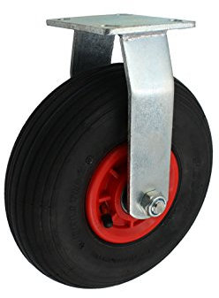 260 mm Luftbereifte Transportrolle als Bockrolle Kugelgelagert Tragfähigkeit 200 kg