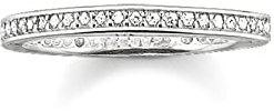 THOMAS SABO Damen Ring 925er Sterlingsilber Eternityring Pavé, TR1983-051-14-58