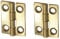 Pair of Mini 1/25mm Solid Brass Butt Hinges - Small Jewellery/Trinket Box Hinges