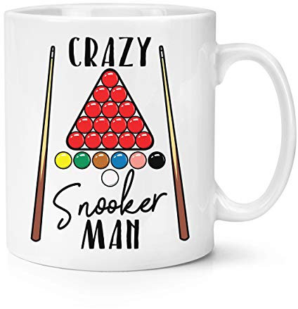 Crazy Snooker Man 10oz Becher Tasse