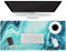 HAOCOO Schreibtischunterlage, Büro-Schreibunterlage, 89.9 x 40.7 cm, großes Gaming-Mauspad, langlebig, erweitertes Computer-Mauspad, wasserabweisend, Zuhause, türkiser Marmor